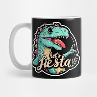 Happy cinco de mayo let's fiesta cute dinosaur Mug